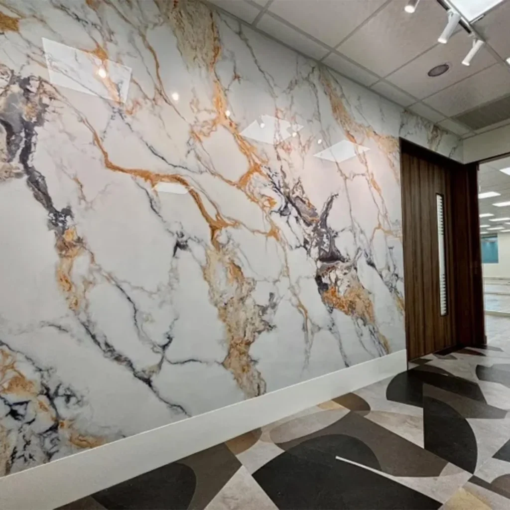 商業空間門面：咖啡廳、餐廳、接待櫃檯後牆