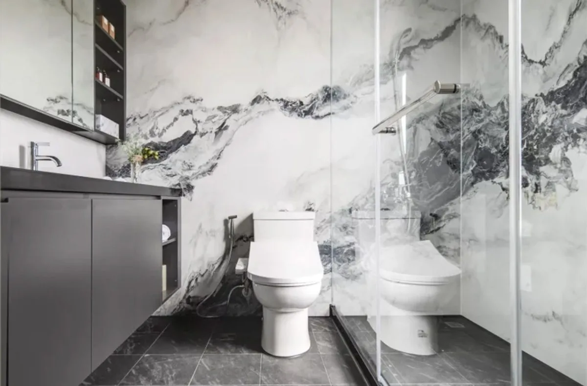 石經薄板的空間應用-浴室牆面